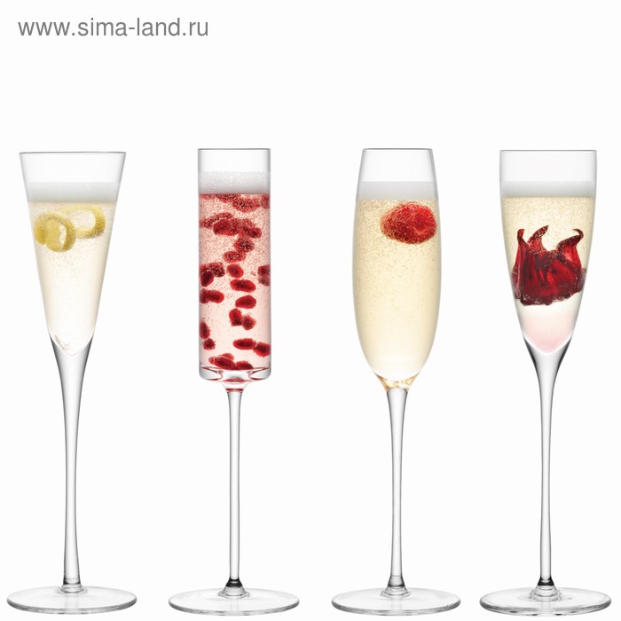 Набор из 4 бокалов-флейт LuLu, 150-175 мл
Набор из 4 бокалов-флейт LuLu, 150-175 мл