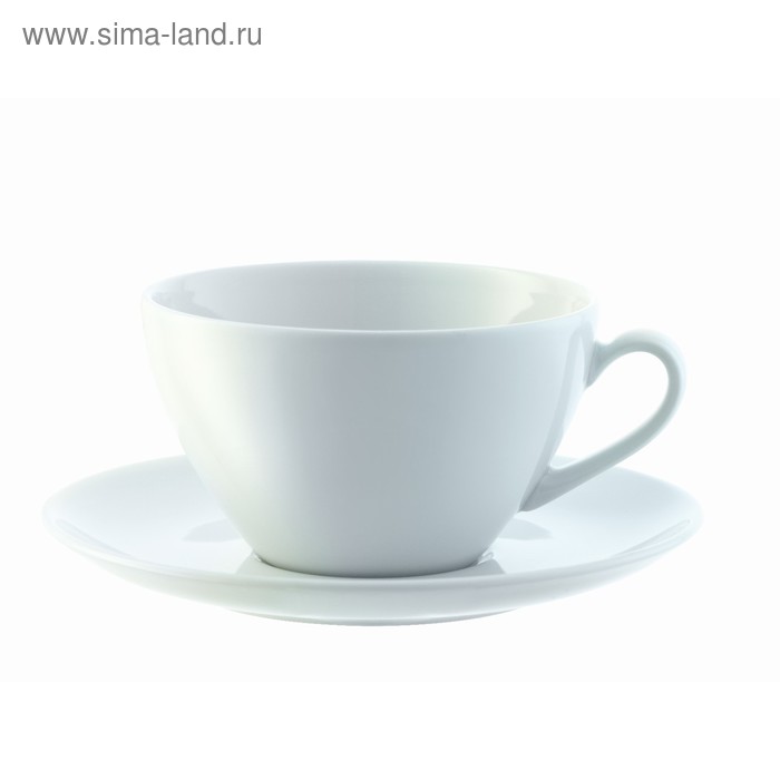 Набор из 4 округлых чашек с блюдцем Dine, 350 мл 
Набор из 4 округлых чашек с блюдцем Dine, 350 мл