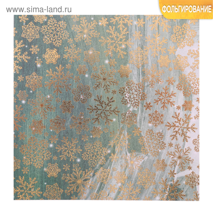 Бумага для скрапбукинга с фольгированием «Золотые снежинки» 15,5 х 15,5 см, 250г/м
Бумага для скрапбукинга с фольгированием «Золотые снежинки» 15,5 х 15,5 см, 250г/м