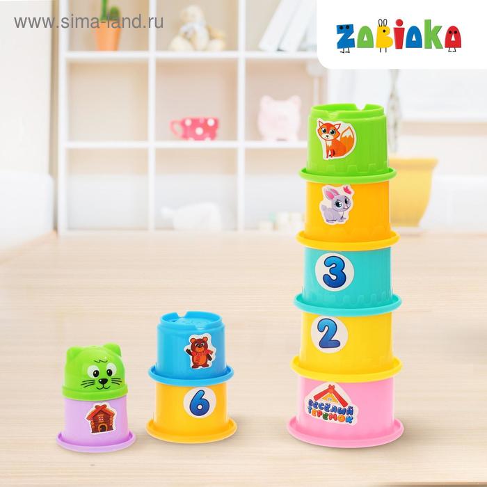Игрушка развивающая «Пирамидка-стаканчики: Теремок», 9 предметов
Игрушка развивающая «Пирамидка-стаканчики: Теремок», 9 предметов