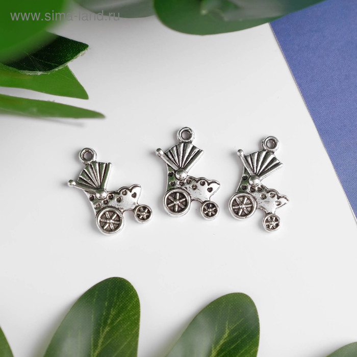 Декор металл "Коляска" серебро 1,2х1,9 см
Декор металл "Коляска" серебро 1,2х1,9 см