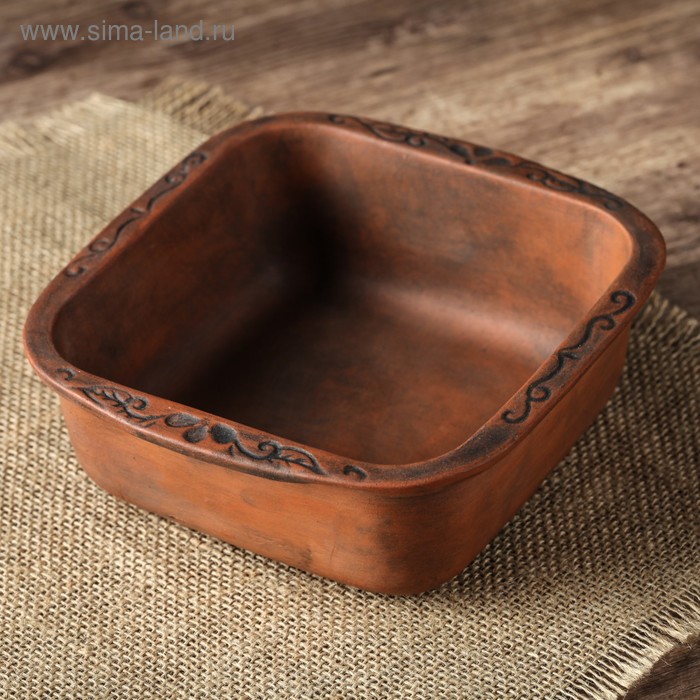 Форма для запекания "Народная", декор, красная глина, 16 × 15.5 см
Форма для запекания "Народная", декор, красная глина, 16 × 15.5 см
