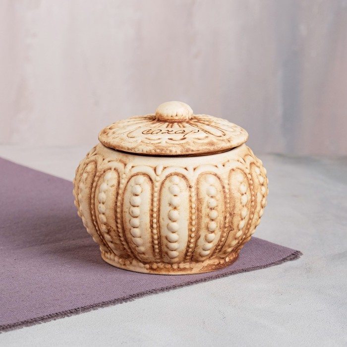 Сахарница "Ажур", под шамот, керамика, 0.8 л 
Сахарница "Ажур", под шамот, керамика, 0.8 л