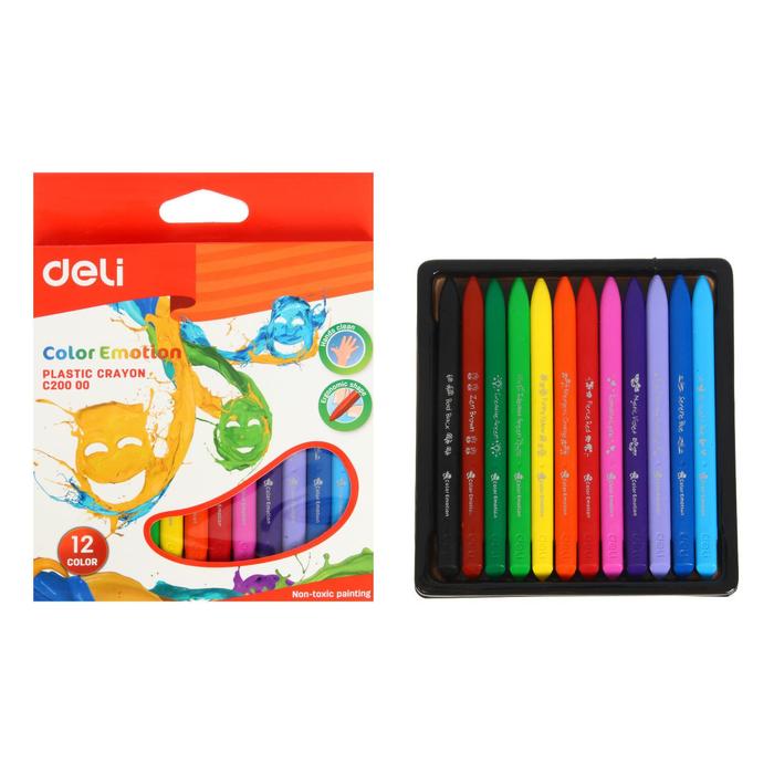 Мелки восковые 12 цветов Deli Color Emotion, трёхгранные
Мелки восковые 12 цветов Deli Color Emotion, трёхгранные