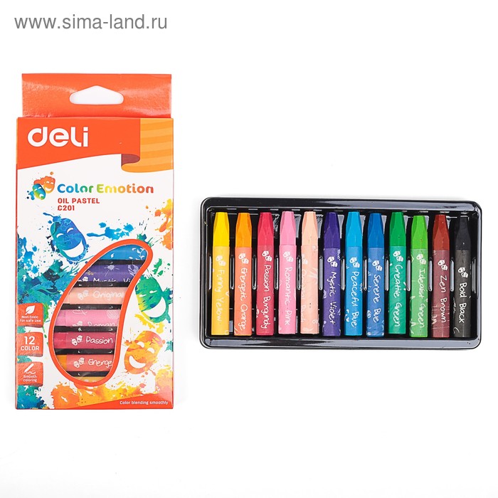 Пастель масляная детская 12 цветов Deli Color Emotion, шестигранная, картонная коробка
Пастель масляная детская 12 цветов Deli Color Emotion, шестигранная, картонная коробка