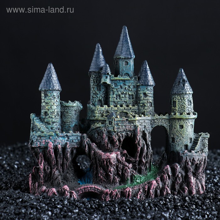 фото Декор для аквариума "замок", 16 х 7 х 15,5 см