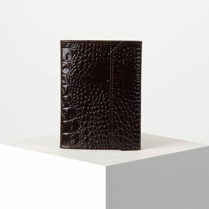 Обложка для документов, кайман, цвет коричневый
Обложка для документов, кайман, цвет коричневый