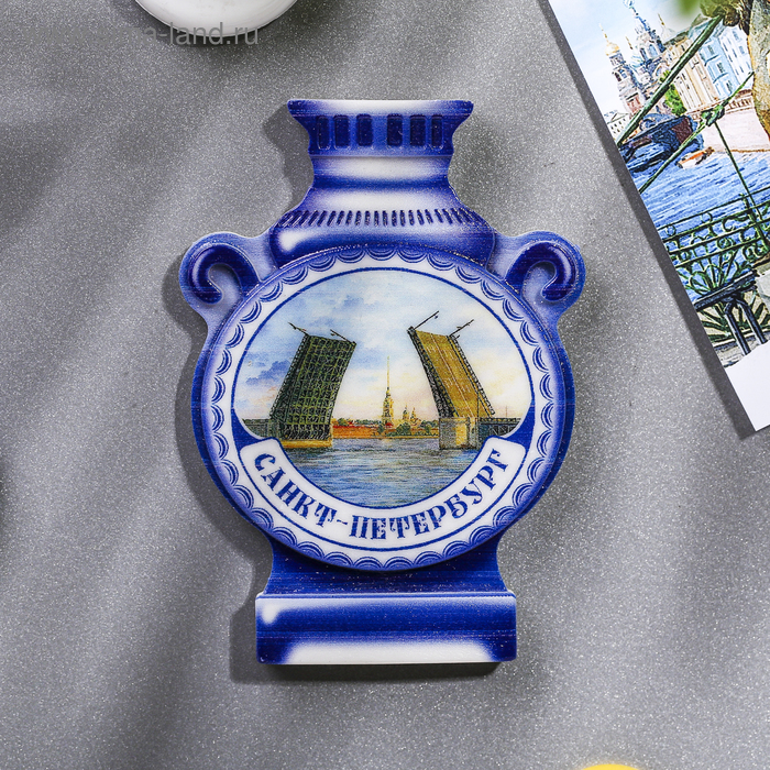 Магнит с самоваром «Санкт-Петербург. Мосты»
Магнит с самоваром «Санкт-Петербург. Мосты»