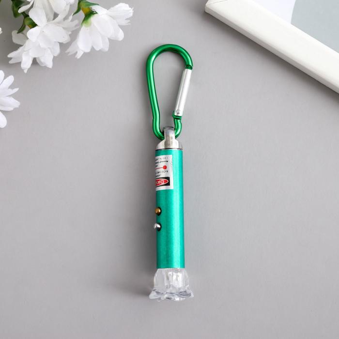 Фонарик+лазер на карабине 3 режима "Цветок" МИКС 8,5х2,2х2,2 см
Фонарик+лазер на карабине 3 режима "Цветок" МИКС 8,5х2,2х2,2 см