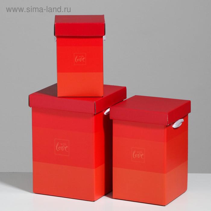 Набор коробок 3 в 1 «С любовью», 10 × 18, 14 × 23, 17 × 25 см
Набор коробок 3 в 1 «С любовью», 10 × 18, 14 × 23, 17 × 25 см