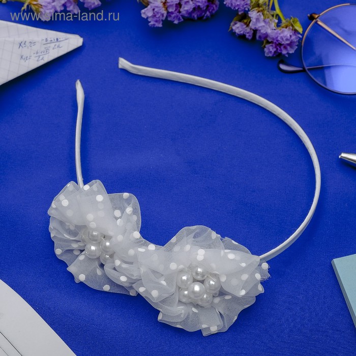 Ободок для волос "Школьница" 0,5 см, два цветочка, жемчужины
Ободок для волос "Школьница" 0,5 см, два цветочка, жемчужины