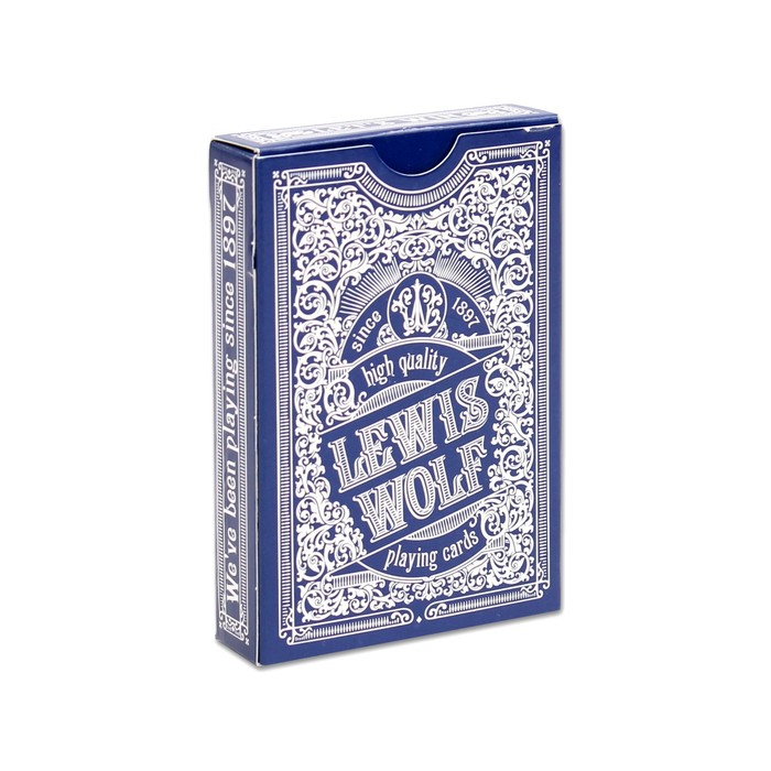 Игральные карты "Lewis Wolf" для покера, 54 шт. в колоде, синяя рубашка, jumbo index
Игральные карты "Lewis Wolf" для покера, 54 шт. в колоде, синяя рубашка, jumbo index