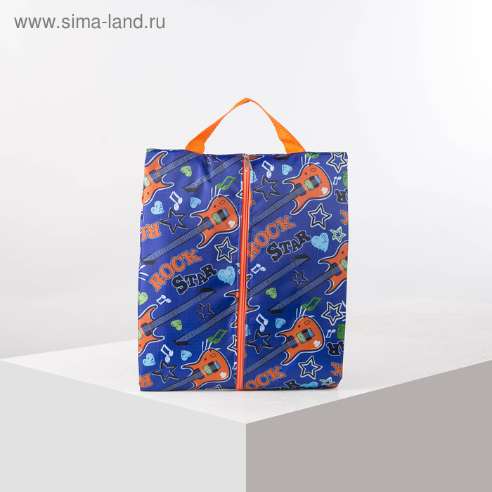 Сумка для обуви, отдел на молнии, цвет синий/оранжевый
Сумка для обуви, отдел на молнии, цвет синий/оранжевый