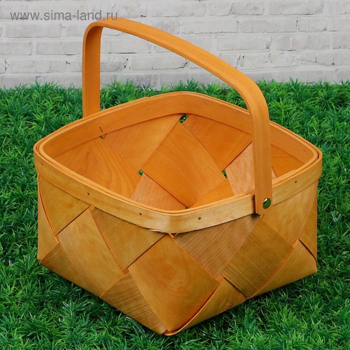 Корзинка «Лукошко», светлая, 21×21×12/23 см, шпон
Корзинка «Лукошко», светлая, 21×21×12/23 см, шпон