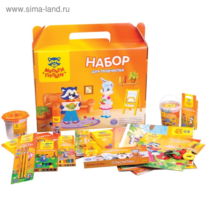 Набор для творчества 17 предметов, Мульти-Пульти, подарочная упаковка
Набор для творчества 17 предметов, Мульти-Пульти, подарочная упаковка