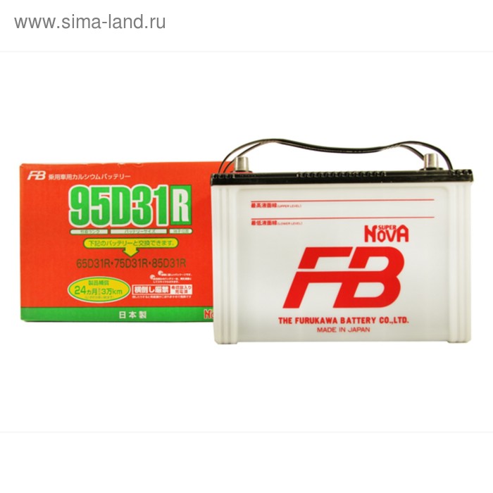 Аккумулятор FB SUPER NOVA 80 Ah, 740 А, 304x171x226
Аккумулятор FB SUPER NOVA 80 Ah, 740 А, 304x171x226