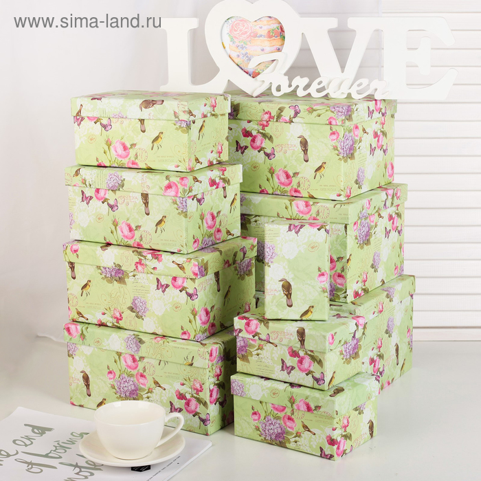 Набор коробок 10 в 1, 30 х 21 х 14,5 - 12 х 7,5 х 6,5 см
Набор коробок 10 в 1, 30 х 21 х 14,5 - 12 х 7,5 х 6,5 см