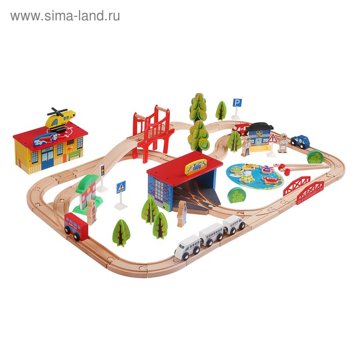 Железная дорога "Едем на рыбалку", 80 элементов
Железная дорога "Едем на рыбалку", 80 элементов