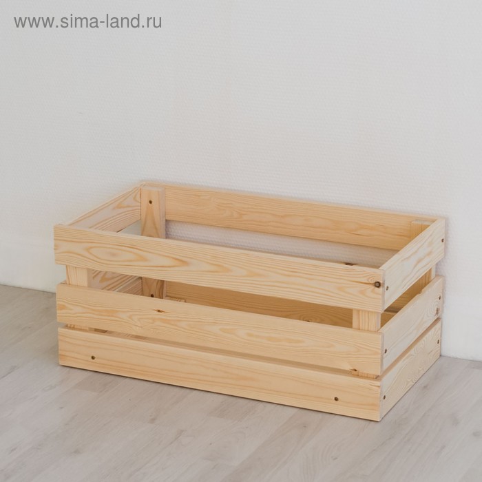 фото Ящик деревянный №2, большой, 58х32х25см