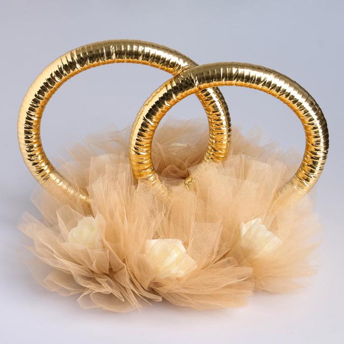 Кольца с фатином и латексным цветком , золото
Кольца с фатином и латексным цветком , золото