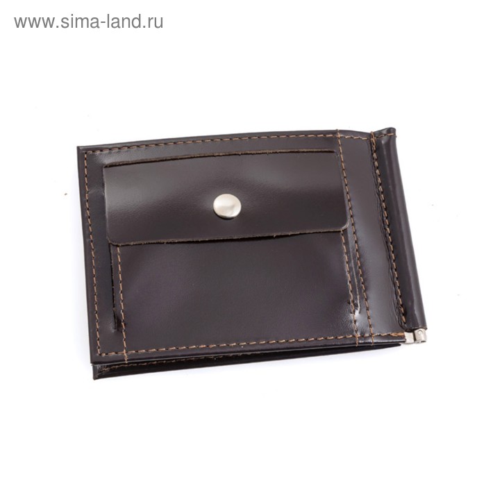 фото Зажим для купюр, цвет коричневый премьер