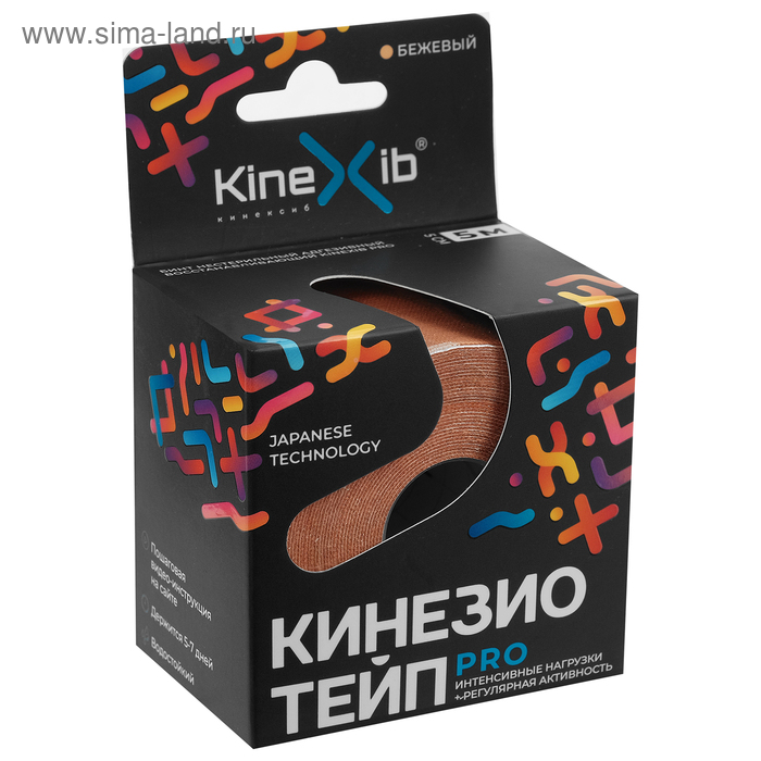 Кинезио-тейп Kinexib Pro, 5 см х 5 м, бежевый
Кинезио-тейп Kinexib Pro, 5 см х 5 м, бежевый