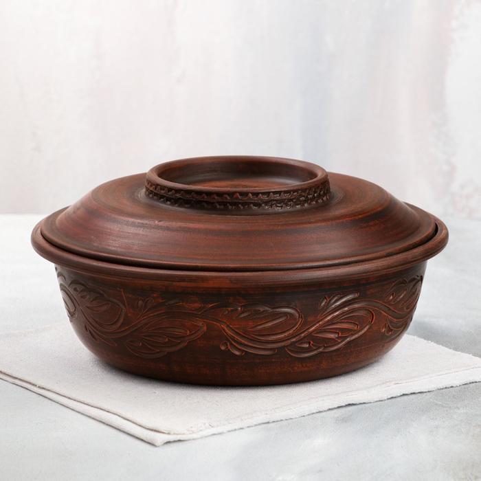 Горшок духовой с крышкой "Глинка", декор, красная глина, 2.5 л, микс
Горшок духовой с крышкой "Глинка", декор, красная глина, 2.5 л, микс