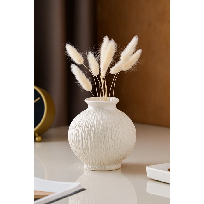 Ваза керамическая "Шарик", настольная, белая, 13 см, узор микс
Ваза керамическая "Шарик", настольная, белая, 13 см, узор микс