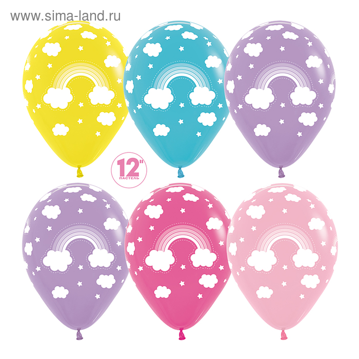 Шар латексный 12" «Радуга в облачках», пастель, 5-сторонний, набор 50 шт., МИКС
Шар латексный 12" «Радуга в облачках», пастель, 5-сторонний, набор 50 шт., МИКС