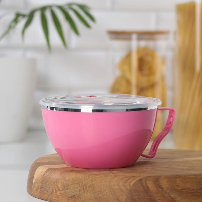 Кружка с вакуумной крышкой, 450 мл, цвет МИКС
Кружка с вакуумной крышкой, 450 мл, цвет МИКС