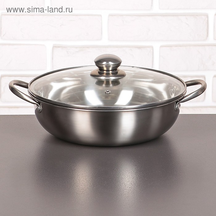 Жаровня «Гретель», d=26 см, стеклянная крышка, цвет хромированный
Жаровня «Гретель», d=26 см, стеклянная крышка, цвет хромированный