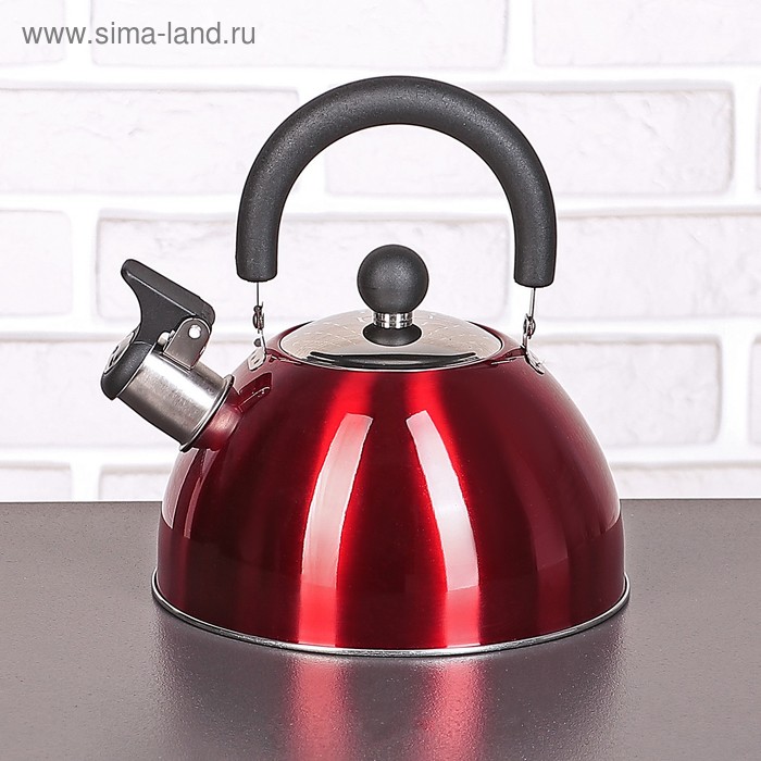 Чайник со свистком «Виктори. Блеск», 2 л, цвет красный
Чайник со свистком «Виктори. Блеск», 2 л, цвет красный