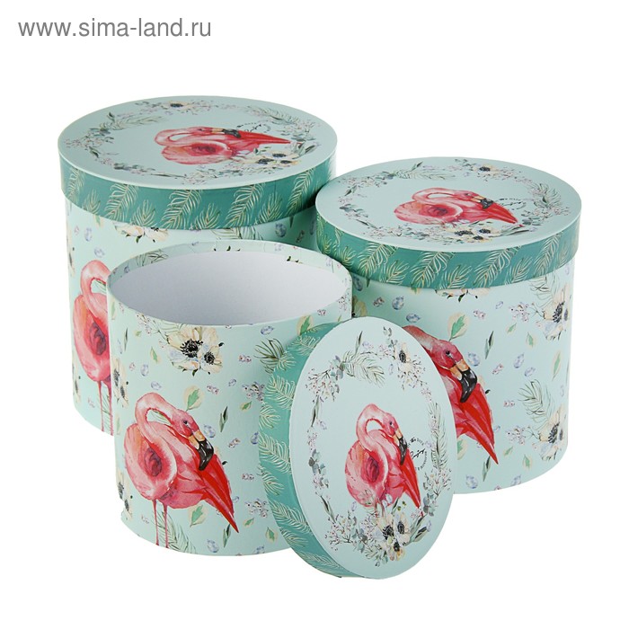 Набор коробок 3 в 1 "Фламинго", 21 х 21 - 17 х 17 см
Набор коробок 3 в 1 "Фламинго", 21 х 21 - 17 х 17 см