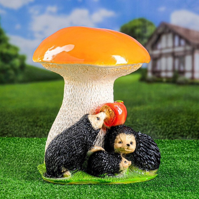 Садовая фигура "Ежи с яблоком под грибом" 35х30х38см МИКС
Садовая фигура "Ежи с яблоком под грибом" 35х30х38см МИКС