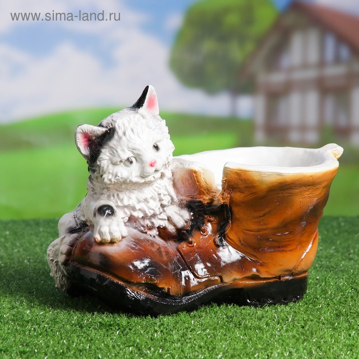 Фигурное кашпо "Башмак Кошка" 17*28*22см гипс
Фигурное кашпо "Башмак Кошка" 17*28*22см гипс