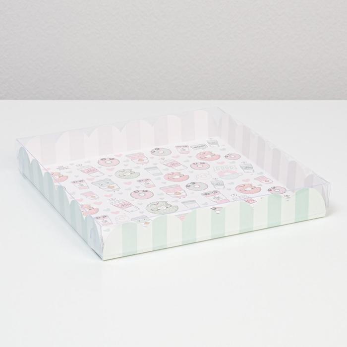 Коробка для кондитерских изделий с PVC-крышкой «Доброе утро!», 21 × 21 × 3 см
Коробка для кондитерских изделий с PVC-крышкой «Доброе утро!», 21 × 21 × 3 см