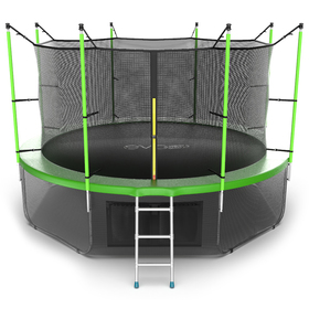Батут EVO JUMP Internal 12 ft, d=366 см, с внутренней защитной сеткой и лестницей + нижняя сеть, зелёный
Батут EVO JUMP Internal 12 ft, d=366 см, с внутренней защитной сеткой и лестницей + нижняя сеть, зелёный