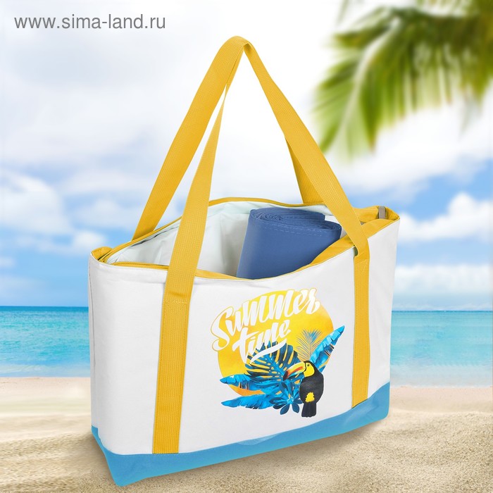 Термосумка пляжная с циновкой «Summer time», 10 л
Термосумка пляжная с циновкой «Summer time», 10 л