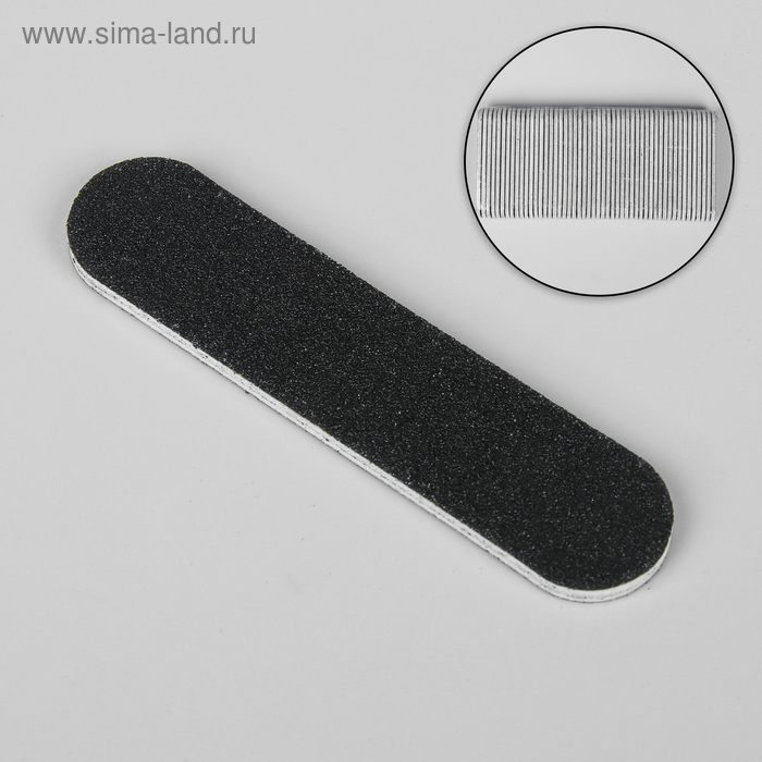 Пилка-наждак, абразивность 100/180, 9 см, фасовка 50 шт, цвет чёрный
Пилка-наждак, абразивность 100/180, 9 см, фасовка 50 шт, цвет чёрный