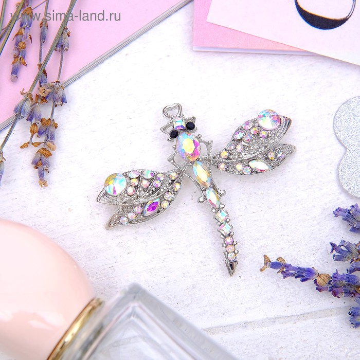 Брошь "Стрекоза инкрустированная", цвет радужный в серебре
Брошь "Стрекоза инкрустированная", цвет радужный в серебре