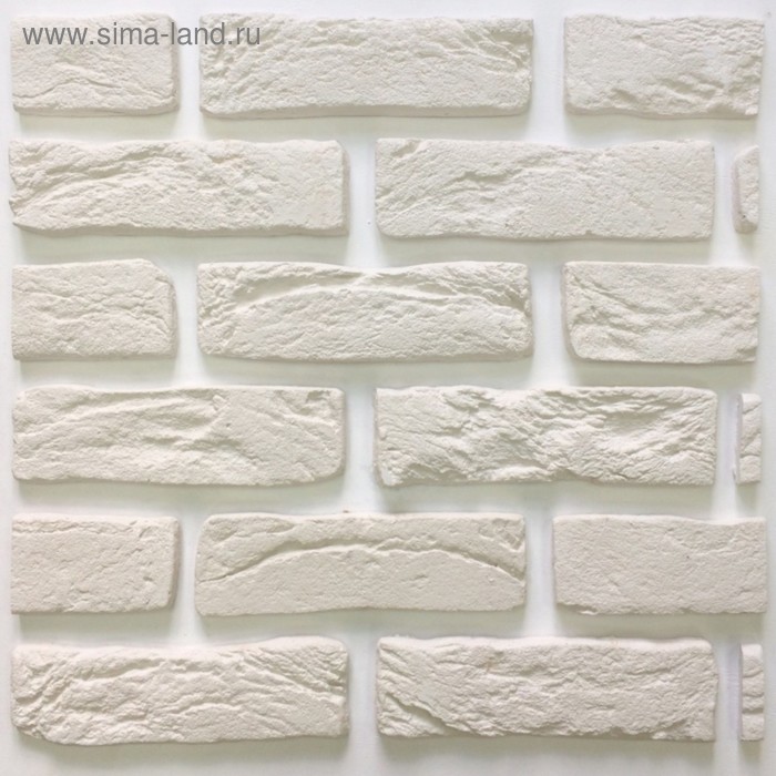 Декоративный камень Кирпич винтаж (66шт в наборе), белый, 1м2
Декоративный камень Кирпич винтаж (66шт в наборе), белый, 1м2