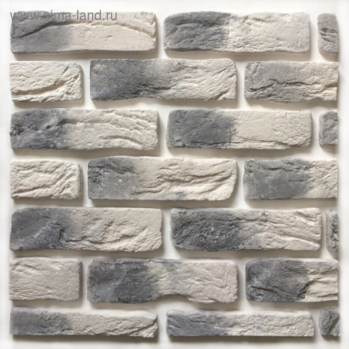 Декоративный камень Кирпич винтаж (66шт в наборе), монохром, 1м2
Декоративный камень Кирпич винтаж (66шт в наборе), монохром, 1м2
