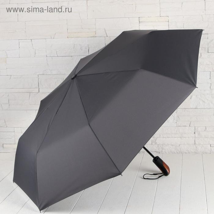 Зонт автоматический «Однотонный», 3 сложения, 8 спиц, R = 52 см, цвет серый
Зонт автоматический «Однотонный», 3 сложения, 8 спиц, R = 52 см, цвет серый