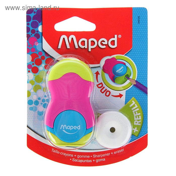 Точилка 1 отверстие с контейнером Maped Loopy, с ластиком, в блистере
Точилка 1 отверстие с контейнером Maped Loopy, с ластиком, в блистере