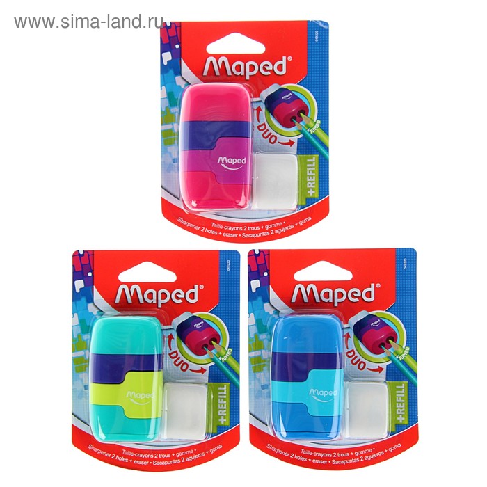 Точилка 2 отверстия с контейнером Maped Connect, с ластиком, блистер, микс
Точилка 2 отверстия с контейнером Maped Connect, с ластиком, блистер, микс
