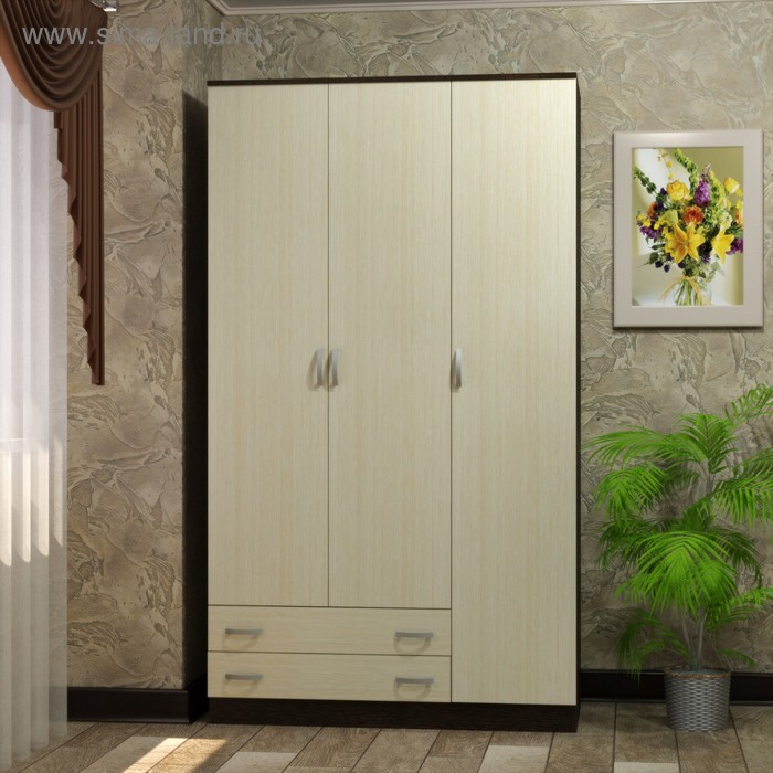 Шкаф 3-х створчатый Рэд, 1200х510х2120, Венге/Белфорт
Шкаф 3-х створчатый Рэд, 1200х510х2120, Венге/Белфорт