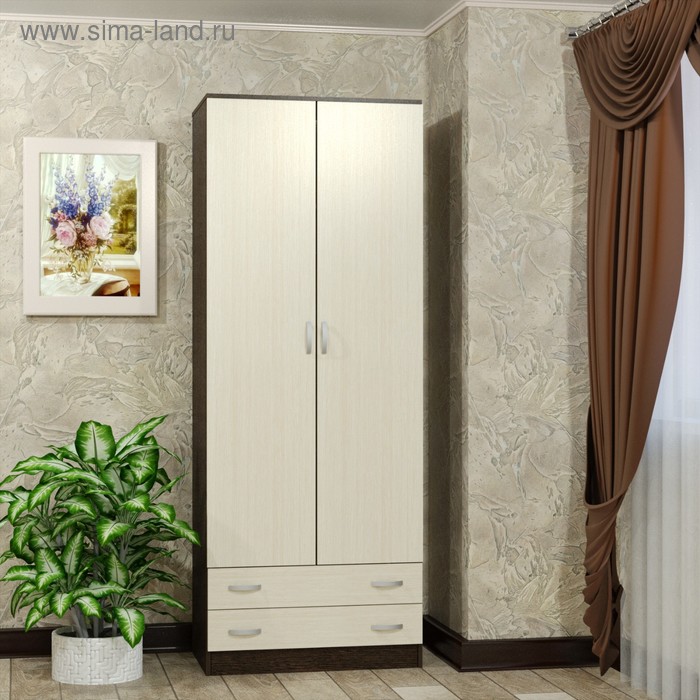 Шкаф 2-х створчатый Рэд, 800х510х2120, Венге/Белфорт 
Шкаф 2-х створчатый Рэд, 800х510х2120, Венге/Белфорт