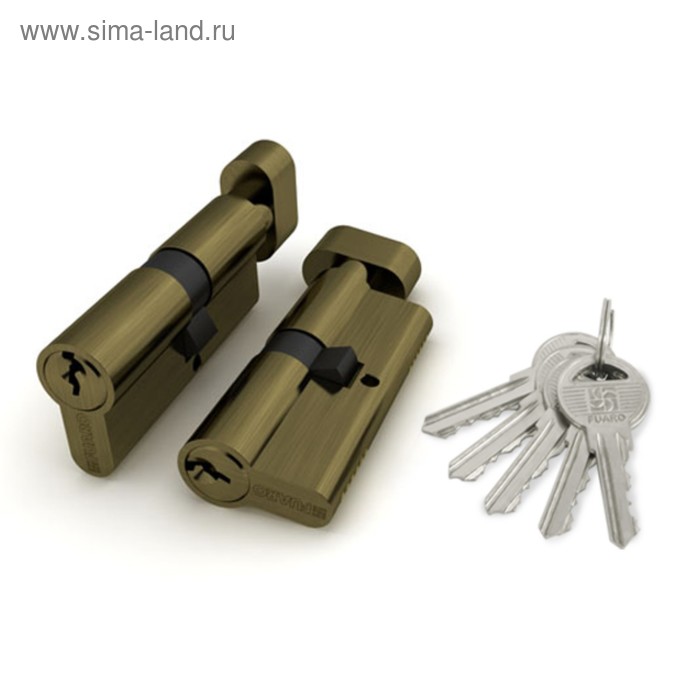 Цилиндровый механизм Fuaro 100 ZM 70 (30х10х30) AB, с вертушкой, 5 ключей, цвет бронза
Цилиндровый механизм Fuaro 100 ZM 70 (30х10х30) AB, с вертушкой, 5 ключей, цвет бронза