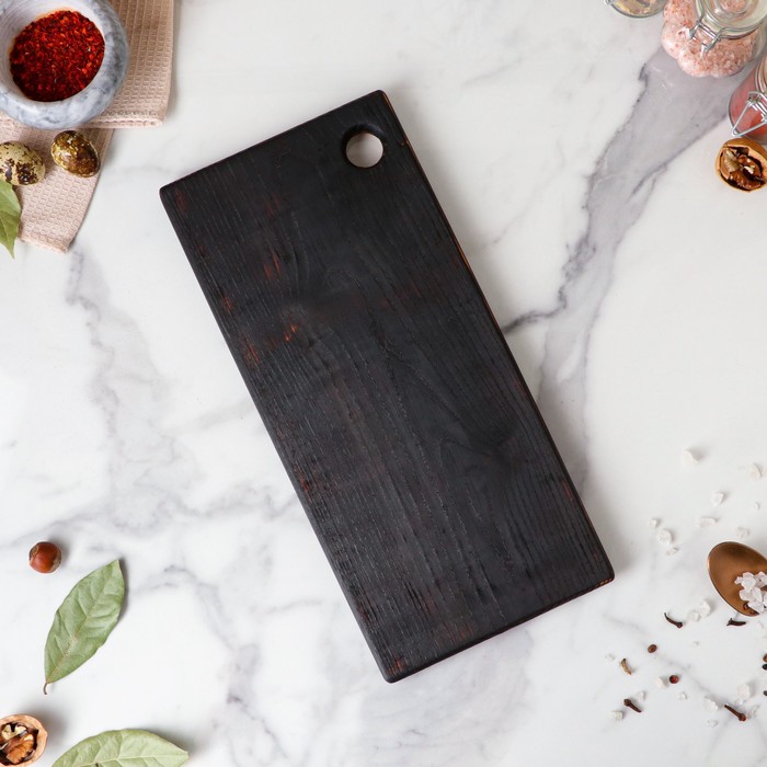 Доска для нарезки и подачи "Тёмный друид", 34х16 см, массив ясеня
Доска для нарезки и подачи "Тёмный друид", 34х16 см, массив ясеня