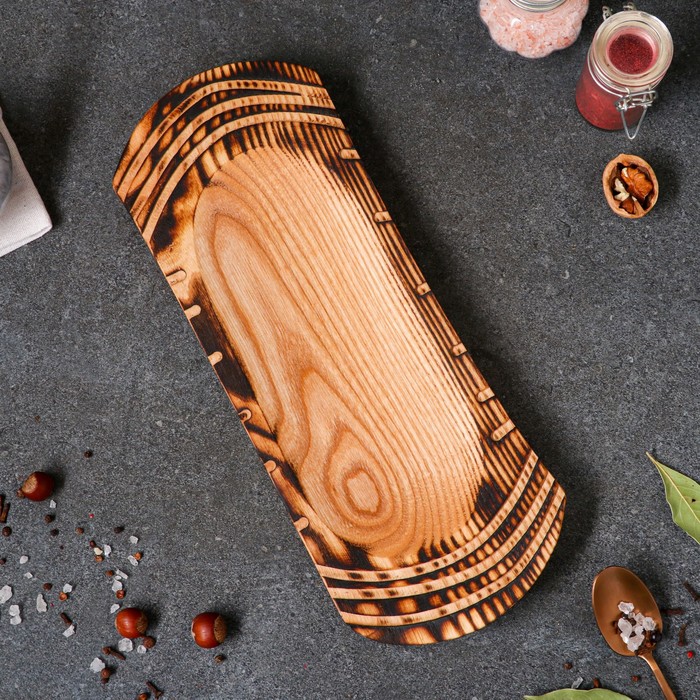 Блюдо-доска авторское "Корыто", 38х16 см, массив ясеня
Блюдо-доска авторское "Корыто", 38х16 см, массив ясеня